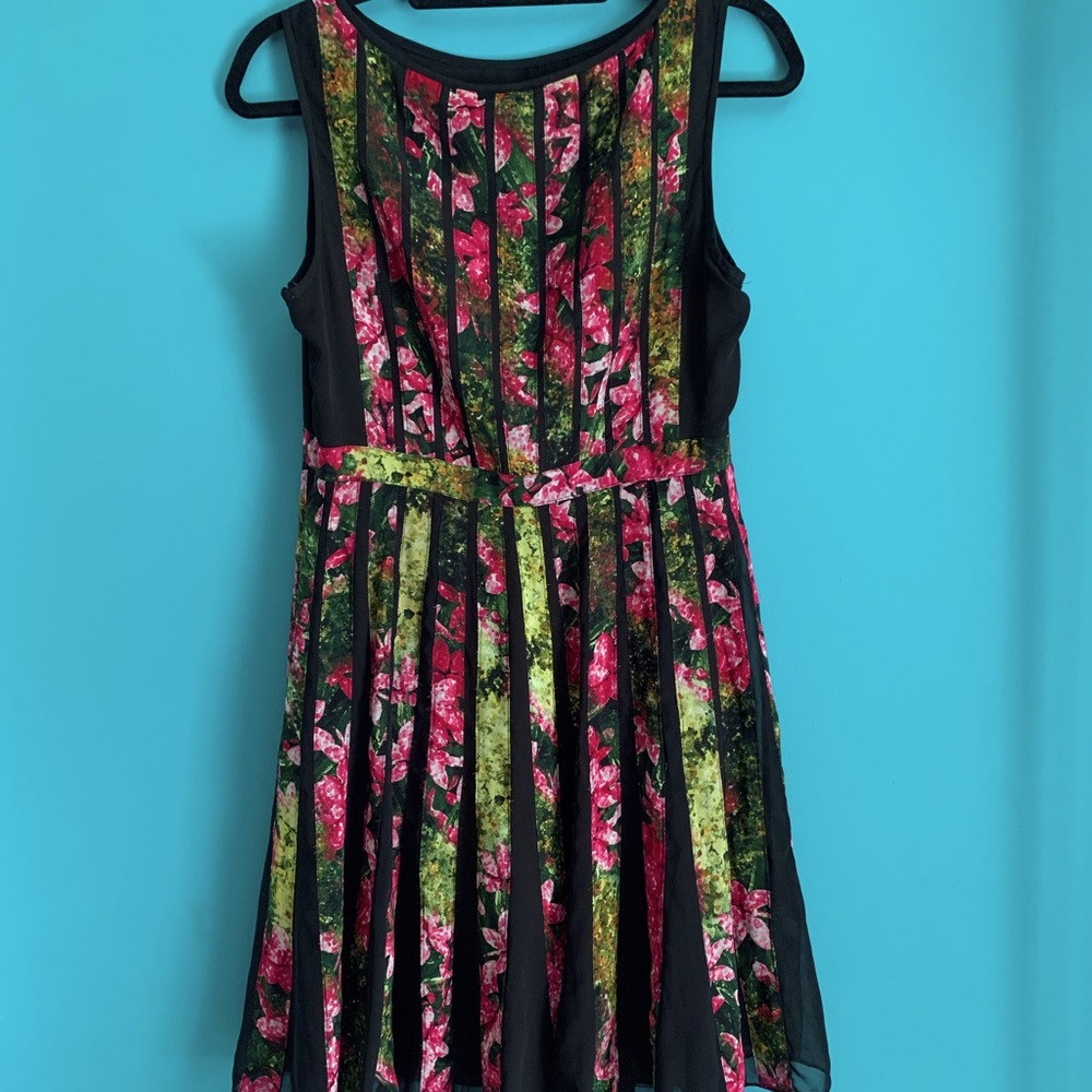 Fit and Flare Floral Adrianna Papell Dress